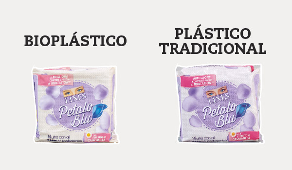 Bioplásticos caja de compresas